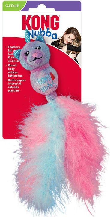 Actual product image KONG Cat Wubba Caticorn 23 X4,5 X4,5cm (Catmint toy)