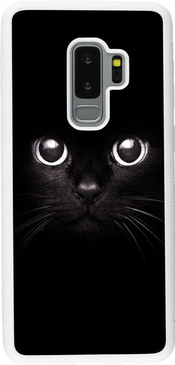 Produktbild PhoneLook Hülle Silikon weiss Cat eyes (Samsung Galaxy S9+)