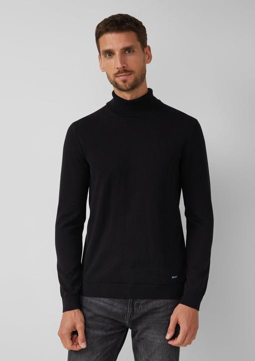 Produktbild s.Oliver Strickpullover Rollkragenpullover aus reiner Baumwolle (M)