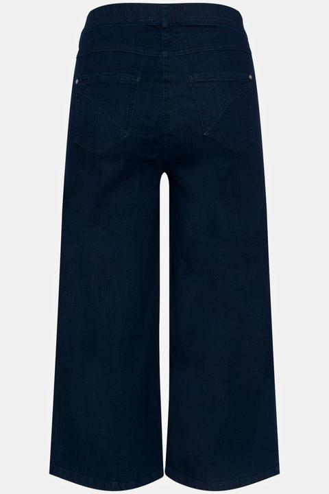 Actual product image Ulla Popken Marlene Soft Denim Cropped Culotte Jeans (52)