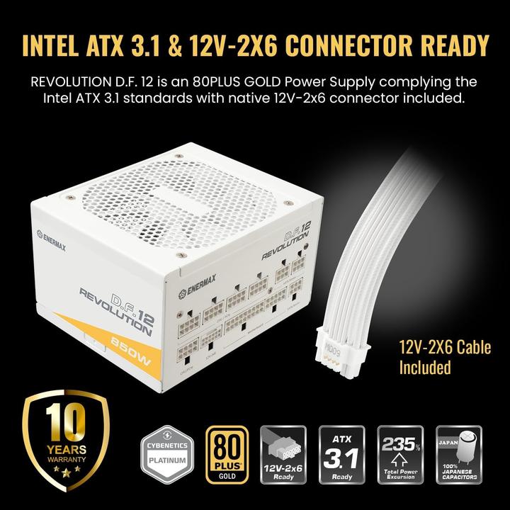Productafbeelding Enermax Revolution D.F.12 ETV850G-W (850 W)