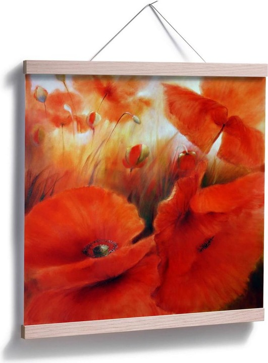 Produktbild Trenddeko Roter Mohn (60 x 60 cm)