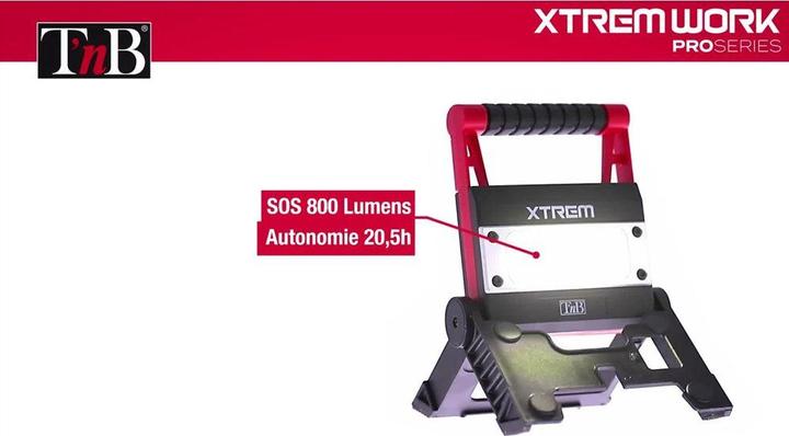Actual product image T'nB Xtremework headlamp 1000 lumens 4 modes, 12W, built-in powerbank (4 cm, 1000 lm)