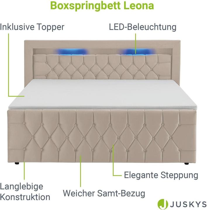 Immagine prodotto Juskys Leona (180 x 200 cm)