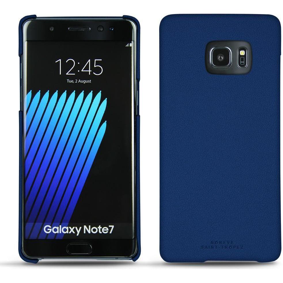 Noreve Lederschutzhülle (Samsung Galaxy Note 7), Smartphone Hülle, Blau
