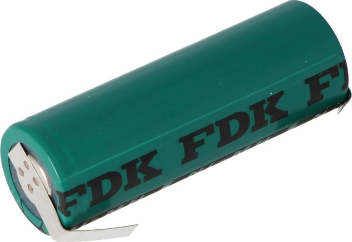 Actual product image FDK Akku HR-AU Twincell, A-Zelle mit Lötfahnen U-Form (1 pcs., 2700 mAh, Rechargeable battery)