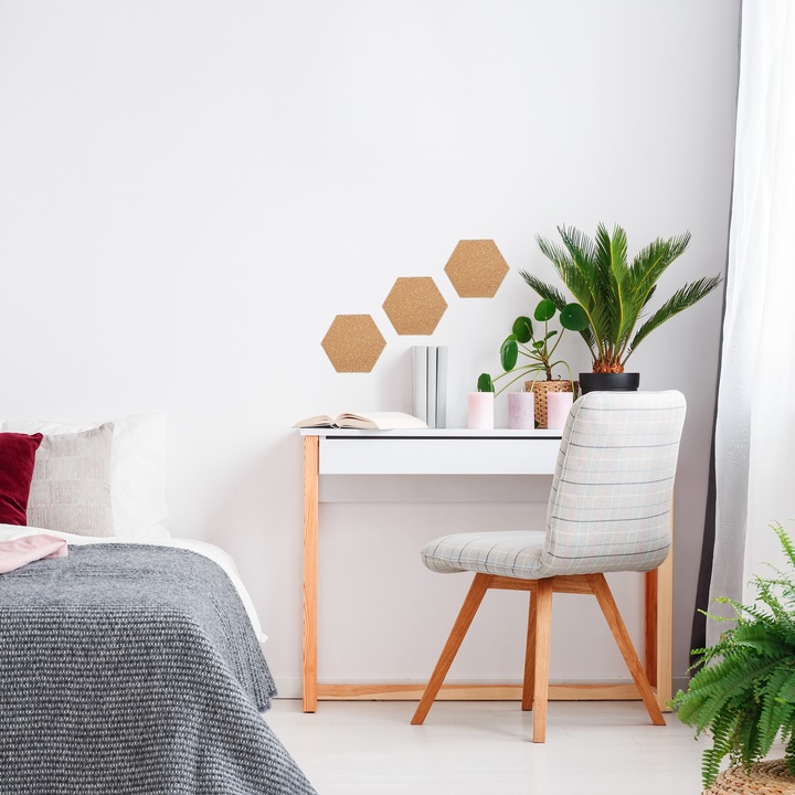 Actual product image Relaxdays 14x Tableau d'affichage en liège (Bulletin board, 20 x 17.5 cm)