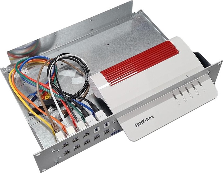 Produktbild Wantec Aufrüstsatz 19" 2HE für FritzBox 7590 AX (V2)