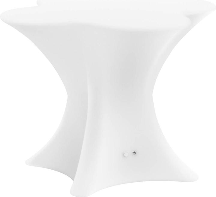 Produktbild Royal Catering LED-Tisch farbiges Licht 80 x 80 x 70 cm mattweiss Fernbedienung Akkubetrieb (80 x 80 x 70 cm)