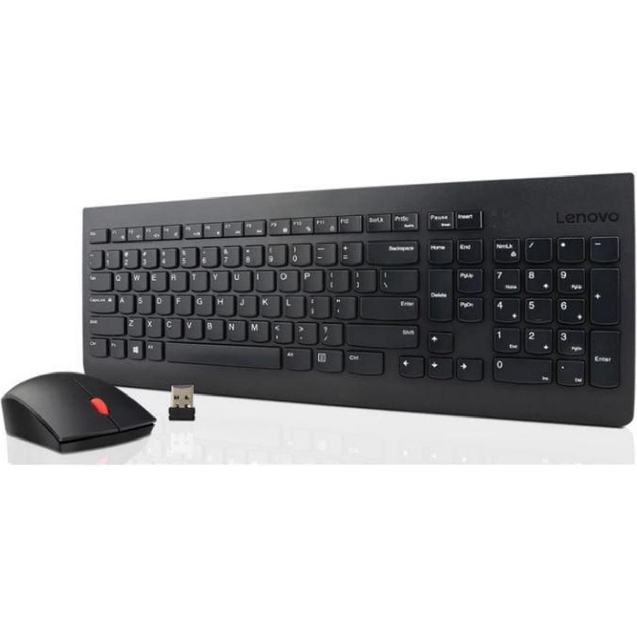 Lenovo Essential Wireless Keyboard and Mouse Combo (Deutschland, Kabellos), Tastatur, Schwarz