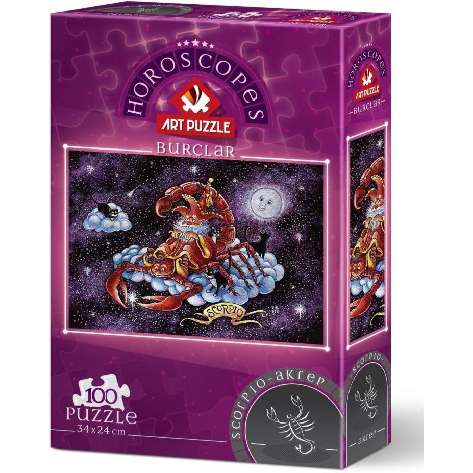 Thumbnail - Art Puzzle 100 Stk. - Sternzeichen: Skorpion (100 Teile)