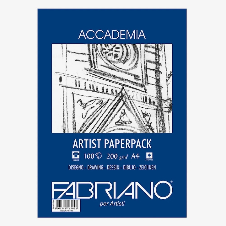 Immagine prodotto Fabriano Carta da disegno Accademia Artisti (A4)