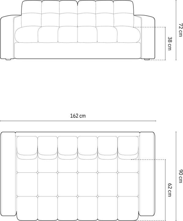 Image du produit CXL by Christian Lacroix Canapé, "Yohan", 2 Places, 162x90x72 Fabriqué en Europe (2 places)