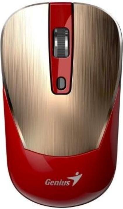 Productafbeelding Genius NX-7125 goud-rood / Optische draadloze muis / 1200 dpi / Copilot / 4 knoppen (Draadloze)
