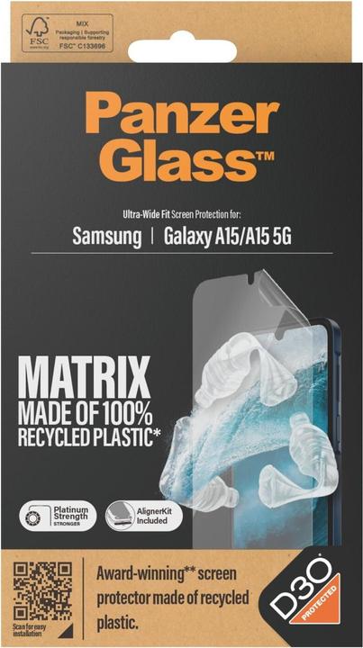 Produktbild PanzerGlass Matrix (1 Stk., Samsung Galaxy A15, Samsung Galaxy A15 5G)