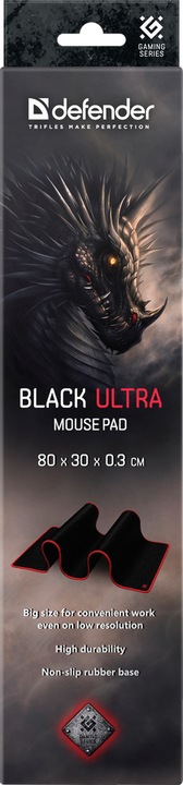 Produktbild Defender 50561 Mauspad Gaming-Mauspad Schwarz, Rot