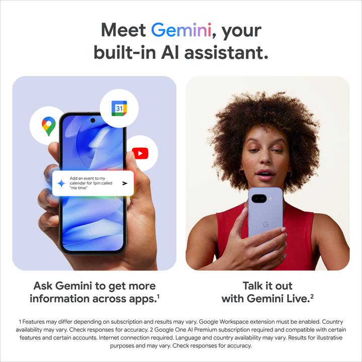 Immagine prodotto Google Pixel 9a (256 GB, Giaggiolo, 6.30", SIM + eSIM, 48 Mpx, 5G)