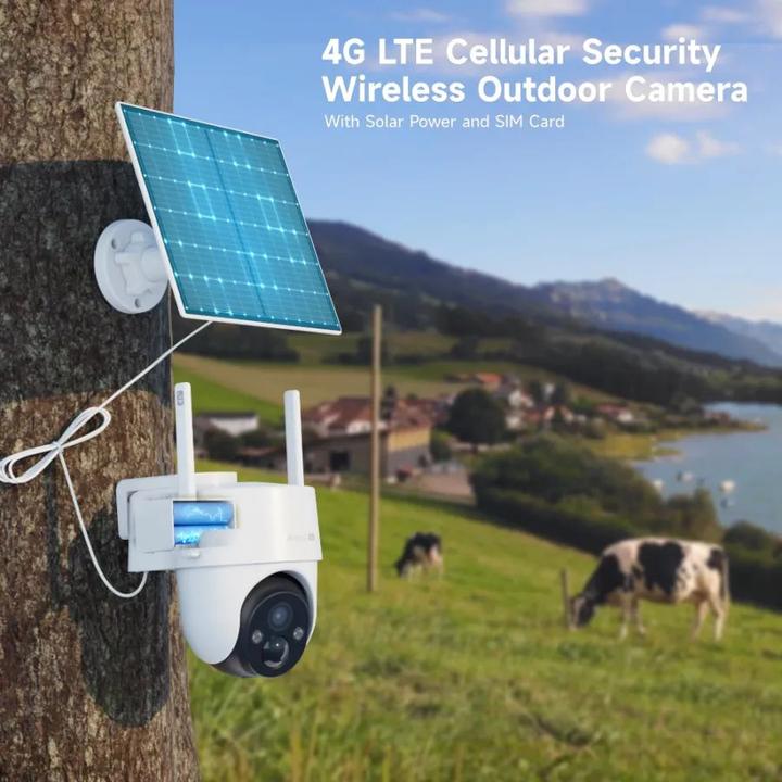 Actual product image Laxihub ARETI GO3G + SP2 2K 3MP 4G Outdoor Boxenbatterie -Überwachungskamera