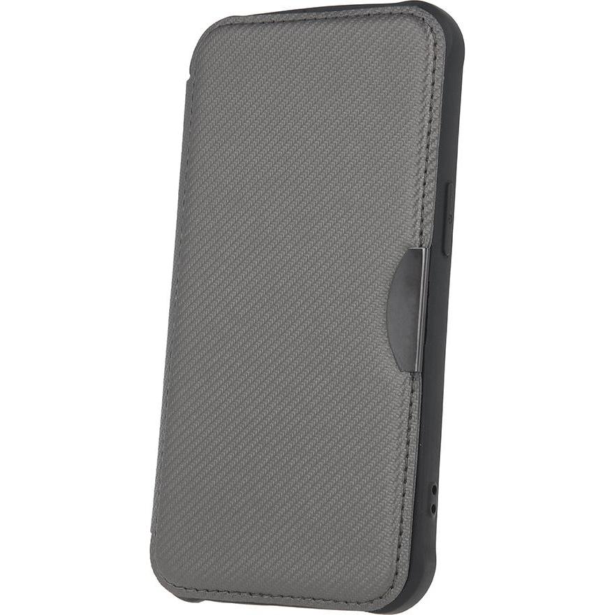 OEM Smart Carbon Hülle für Samsung Galaxy S23 silber (Samsung Galaxy S23), Smartphone Hülle, Silber