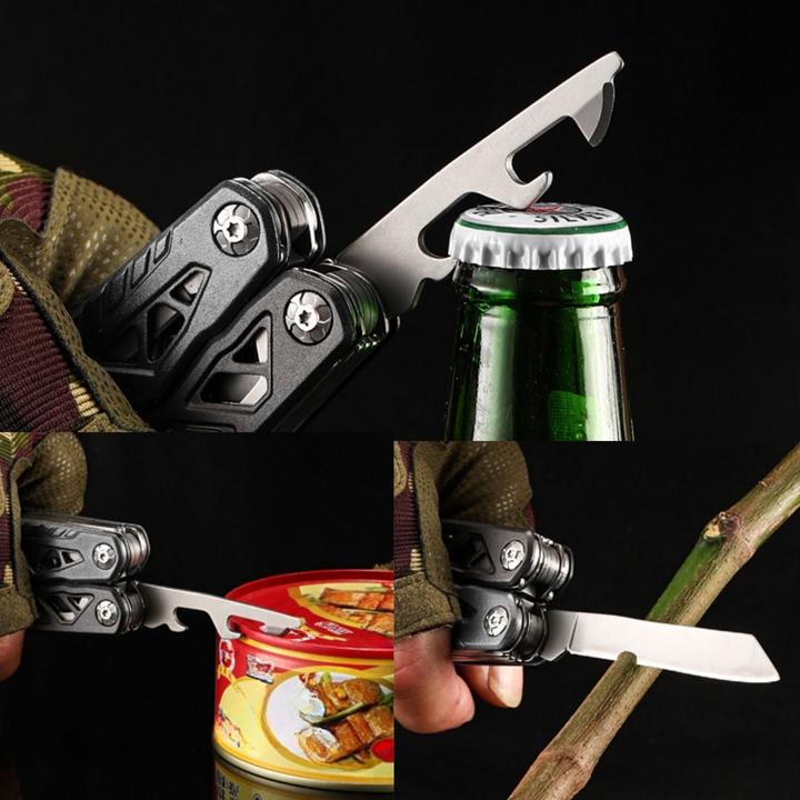 Actual product image Hermex 18in1 Multifunktionswerkzeug Multitool mit Hammer Outdoor-Werkzeug (18 Functions)