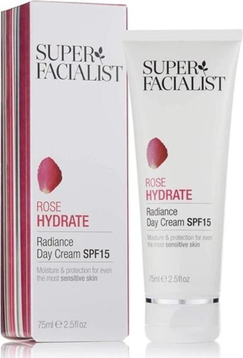 Super Facialist Rosehip Hydrate Radiance Day Cream SPF15 75ml (Sonnencreme, SPF 15, 75 ml)