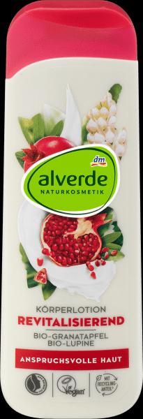 Produktbild dm alverde Körperlotion Revitalisierend Bio-Granatapfel, Bio-Lupine (Körperlotion, 250 ml)