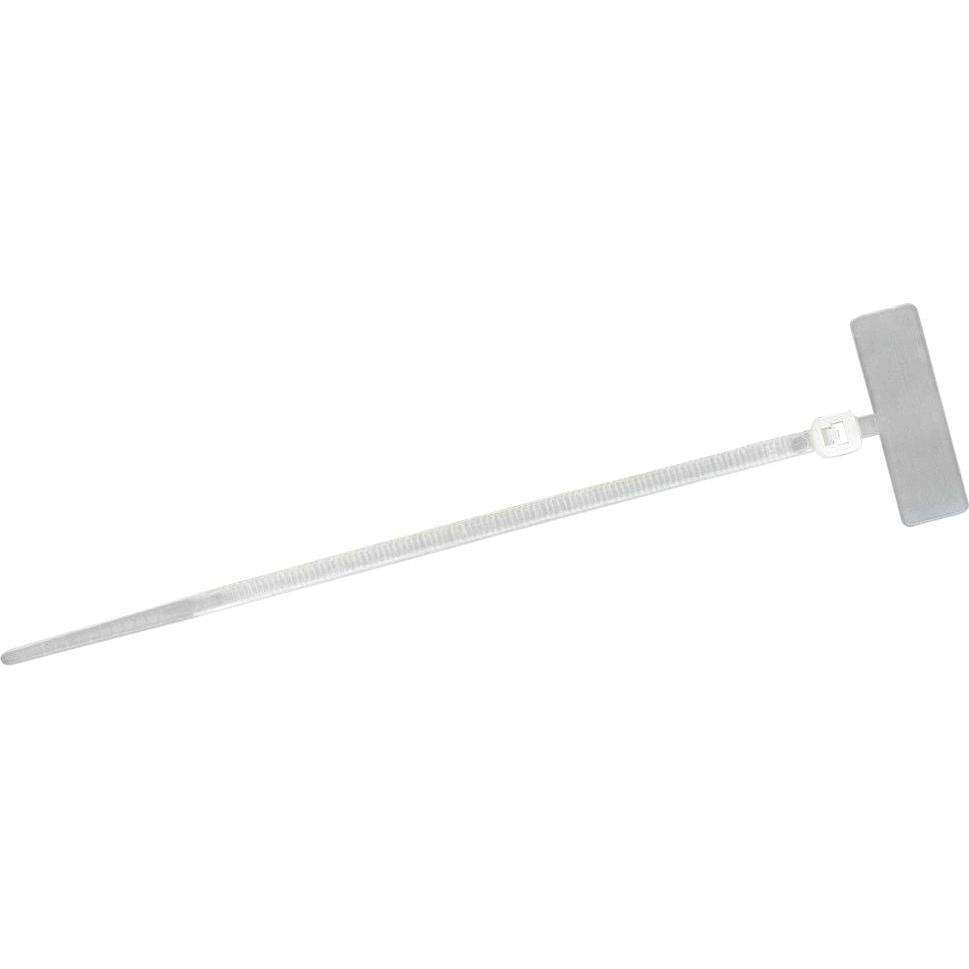 Wetec, Kabelbinder, Kabelbinder mit anliegendem Markierfeld, natur, 2,5 x 110 mm (110 mm)