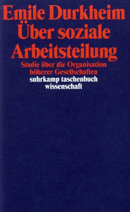 Produktbild Über soziale Arbeitsteilung (Deutsch, Emile Durkheim)