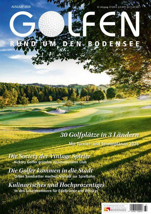 Produktbild Golfen rund um den Bodensee 2026 (Deutsch, Gerhard Herr, 2026)