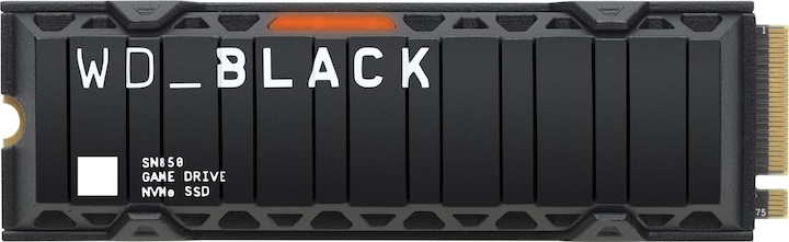Actual product image WD Black SN850 with Heatsink (Retail) (1000 GB, M.2 2280)