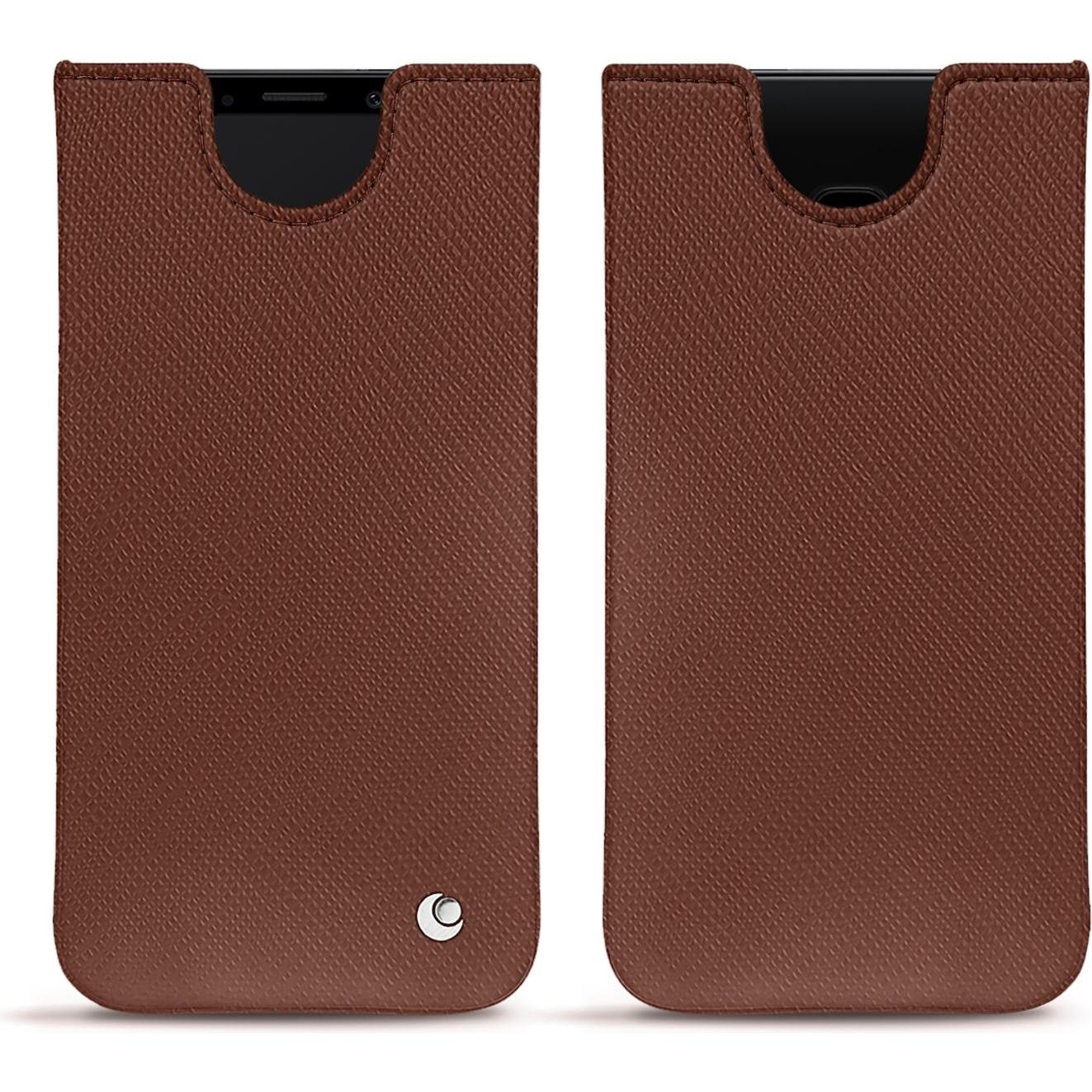 Thumbnail - Noreve Lederschutzhülle (Samsung Galaxy S9), Smartphone Hülle, Braun