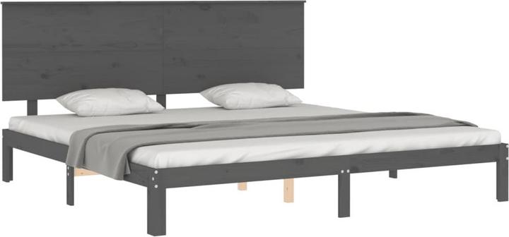 Immagine prodotto vidaXL Massivholzbett mit Kopfteil Weiss 5FT King Size (150 x 200 cm)