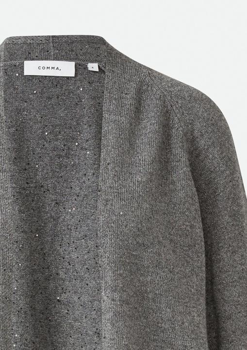Produktbild Comma Strickjacke Cardigan mit Glitzergarn und Fledermausärmeln (L)