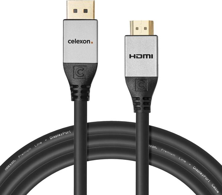 Produktbild Celexon DisplayPort auf HDMI Kabel 4K 5,0m - Professional Line (5 m, HDMI, 1.4)