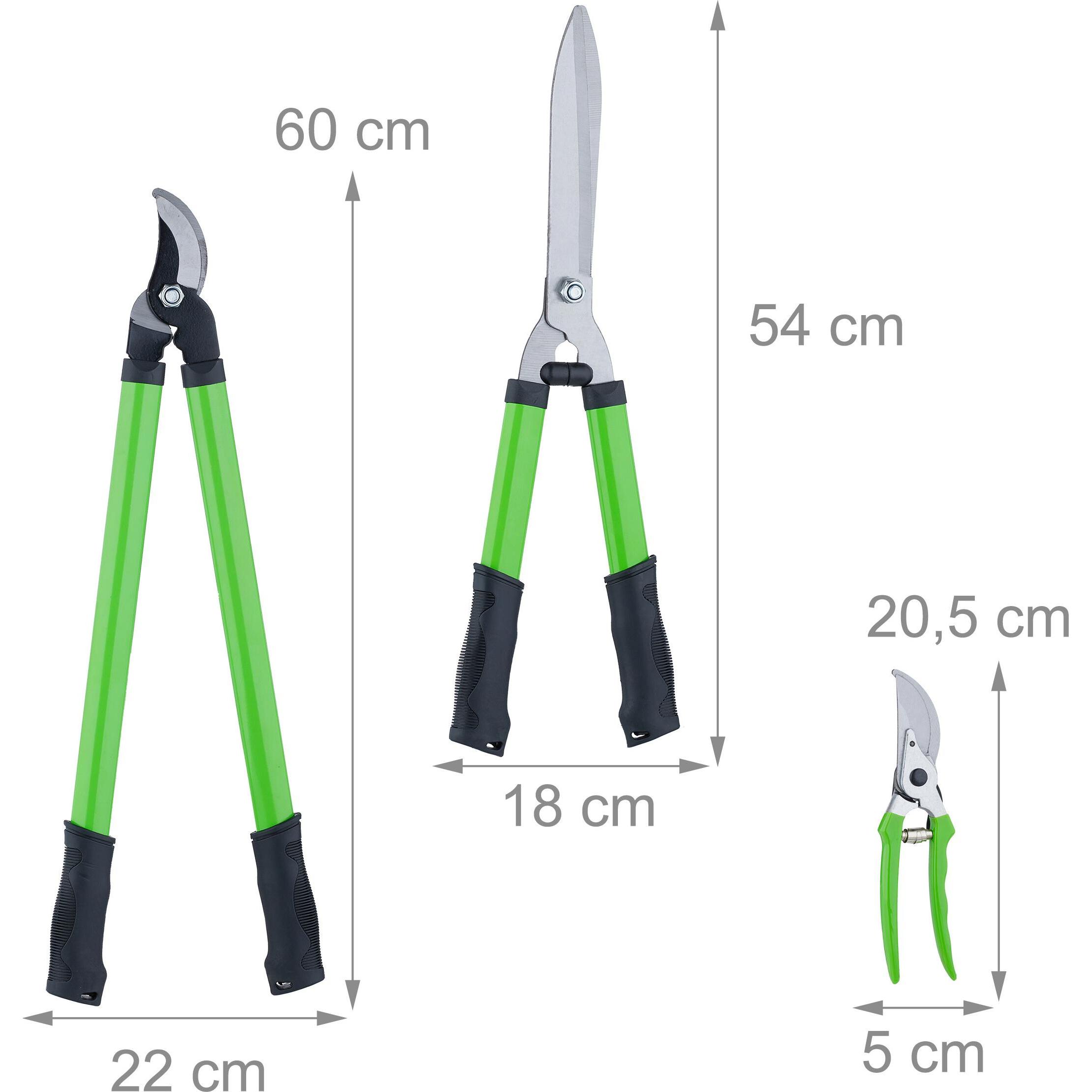 Thumbnail - Relaxdays, Gartenschere, 3-tlg. Gartenscheren-Set