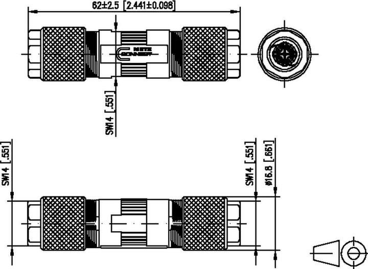 Actual product image Elbro MetzConnect Cable Connector,Cat.7 Raw CableA / Class FA For the connection, extension, reparatu...