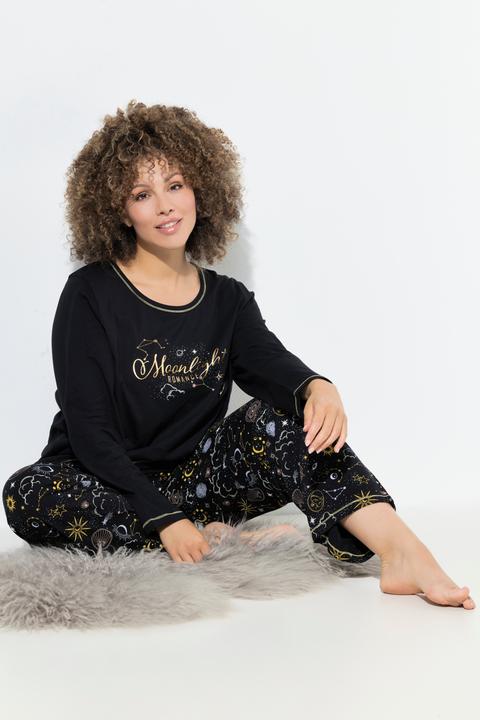 Produktbild Ulla Popken Pyjama, Sterne, Rundhals, Langarm (60)