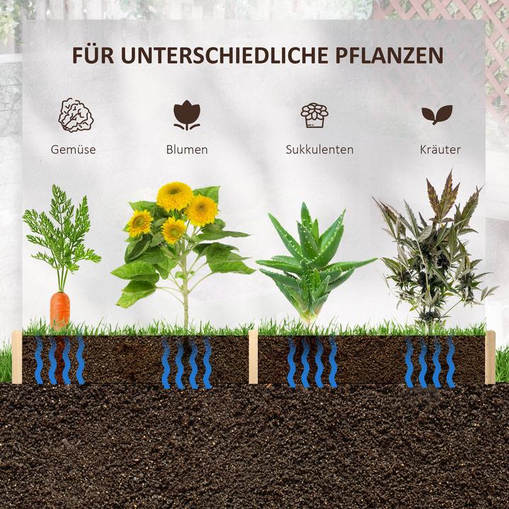 Produktbild Outsunny Hochbeet mit sechseckiger Form