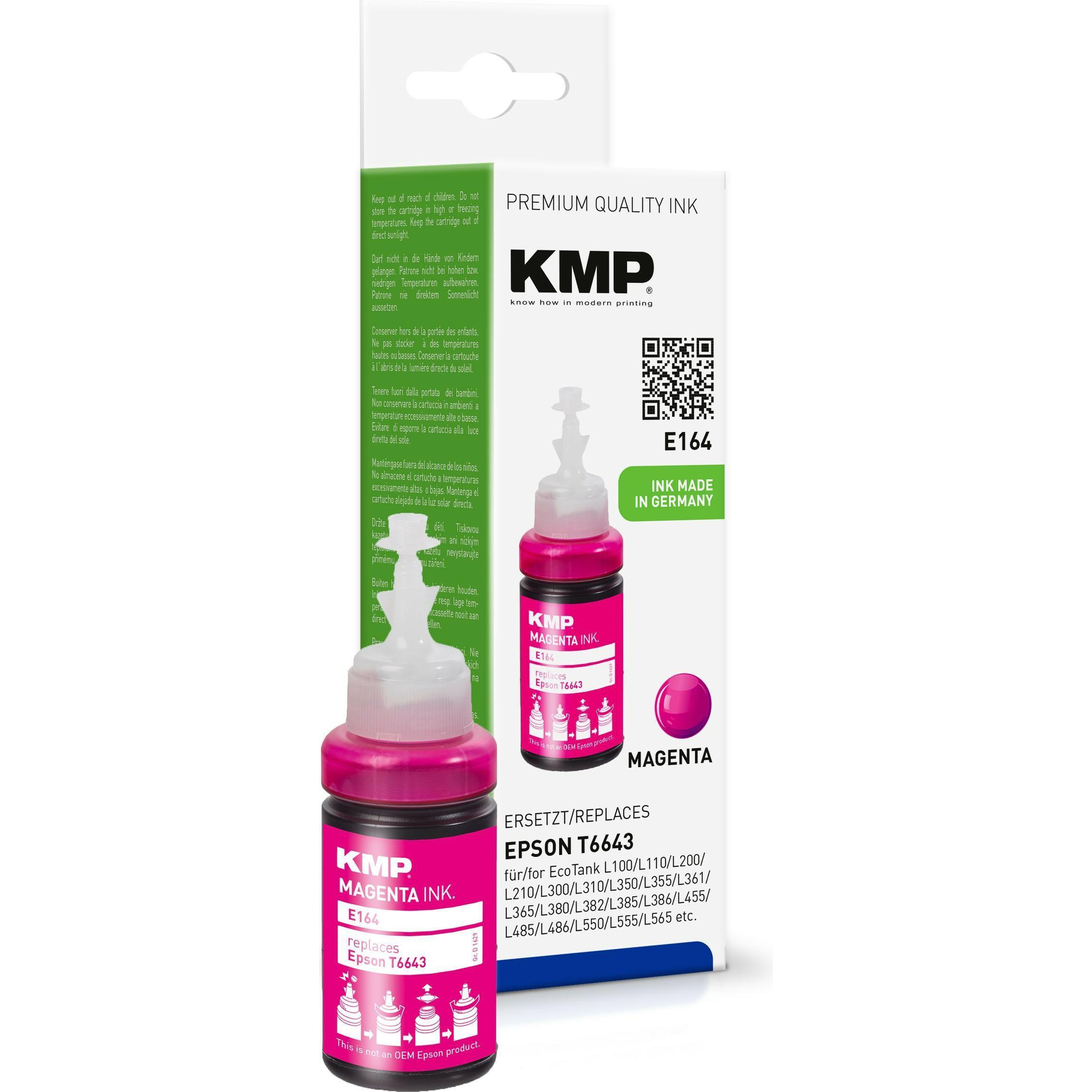 KMP, Druckerpatrone, Tinte ersetzt T6643 (M)