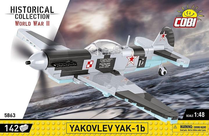 Actual product image Cobi Historical Collection 5863 - YAKOVLEV YAK-1B Easy Planes