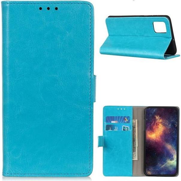 Thumbnail - MU Classic Crazy Horse Leder Bookcover Series (OnePlus 8T), Smartphone Hülle, Blau