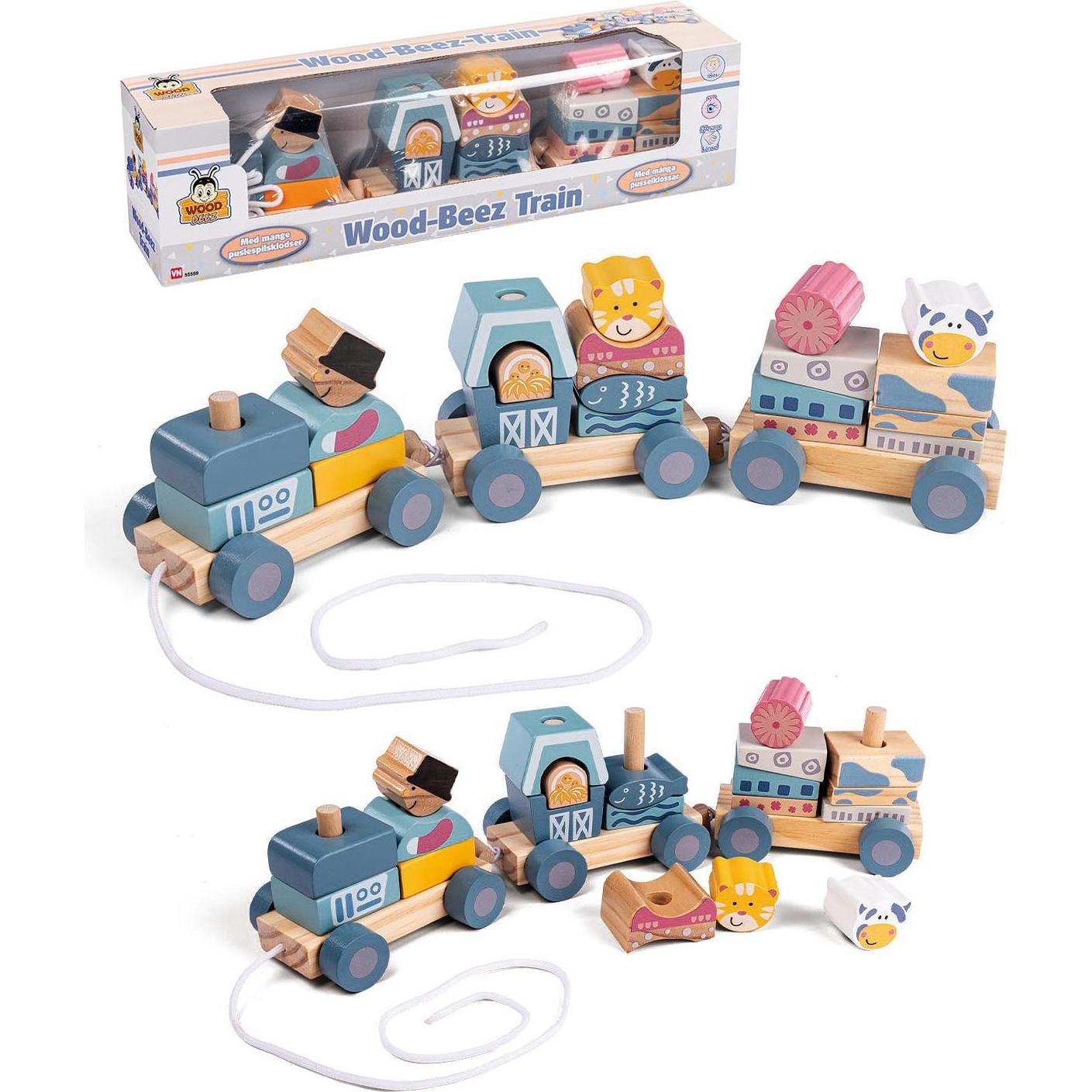 Thumbnail - Wood Beez Wooden Train (55559)