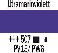 Produktbild Amsterdam Acrylfarbe Standard Series 507 (Ultramarinviolett, 120 ml)