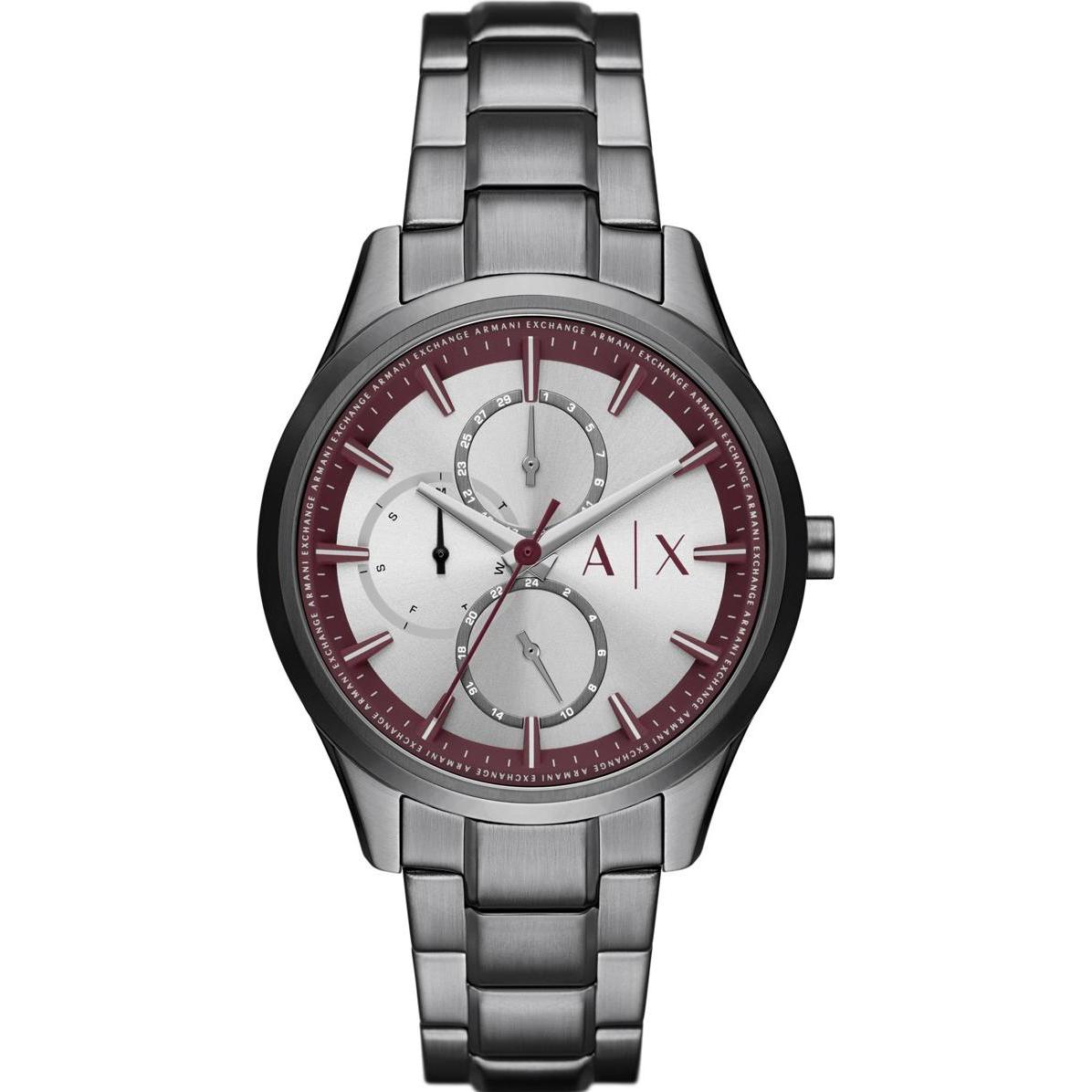 Armani Exchange, Armbanduhr, Dante, Grau, (Analoguhr, 42 mm)
