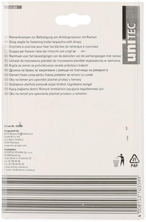 Image du produit Unitec Crampes à la ceinture