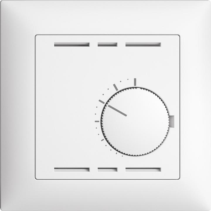 Feller EDIZIOdue Raumthermostat 24 V, 10A, ohne Schalter, Weiss, Montage