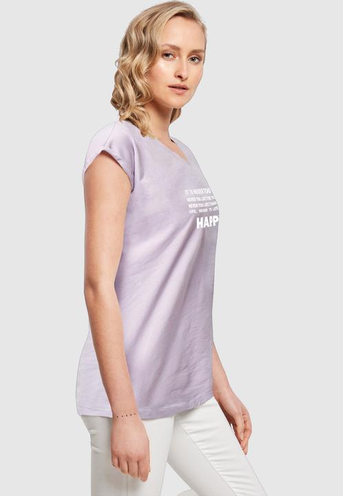 Produktbild Merchcode Ladies Never Too Late Extended Shoulder Tee - 111665 (S)