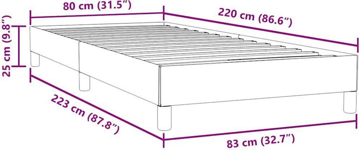 Produktbild vidaXL Boxspringbett (80 x 220 cm)