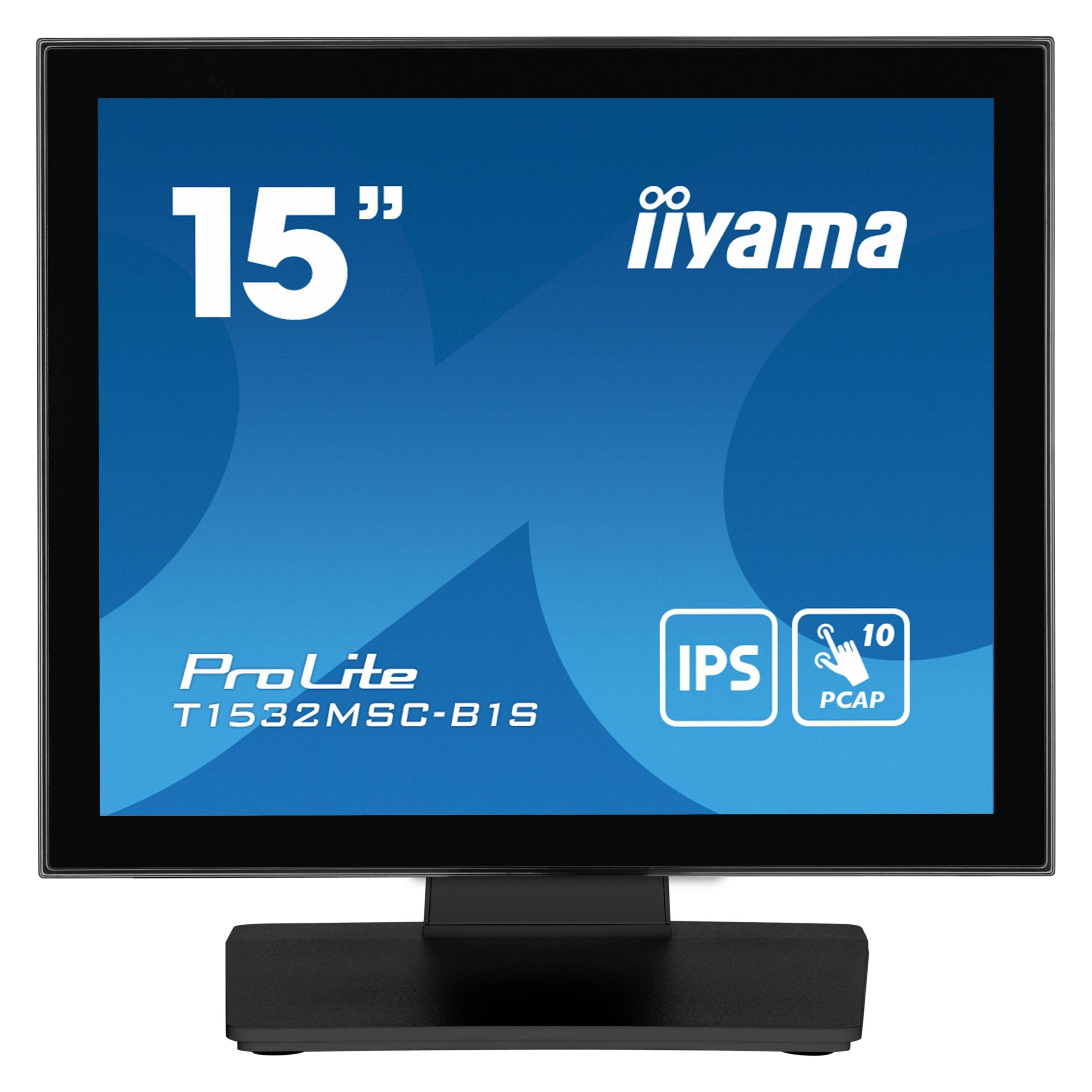 Iiyama Dis Pubblica 15 T1532MSC-B1S Touch (1024 X 768 Pixel, 15"), Monitor, Nero