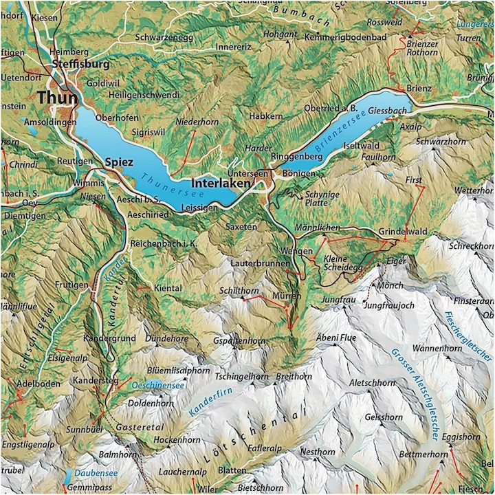 Produktbild Panoramakarte der Schweiz (2000 Teile)
